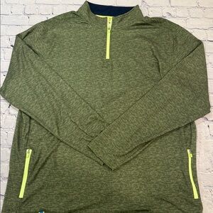 Chubbies NWOT Quarter-Zip Pullover with Yellow Accents XL